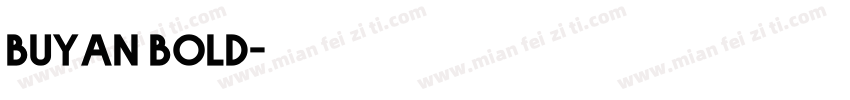 buyan bold字体转换